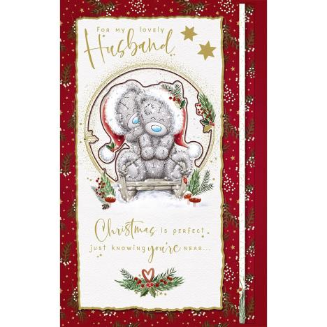 Lovely Husband Handmade Me to You Bear Christmas Card £2.99